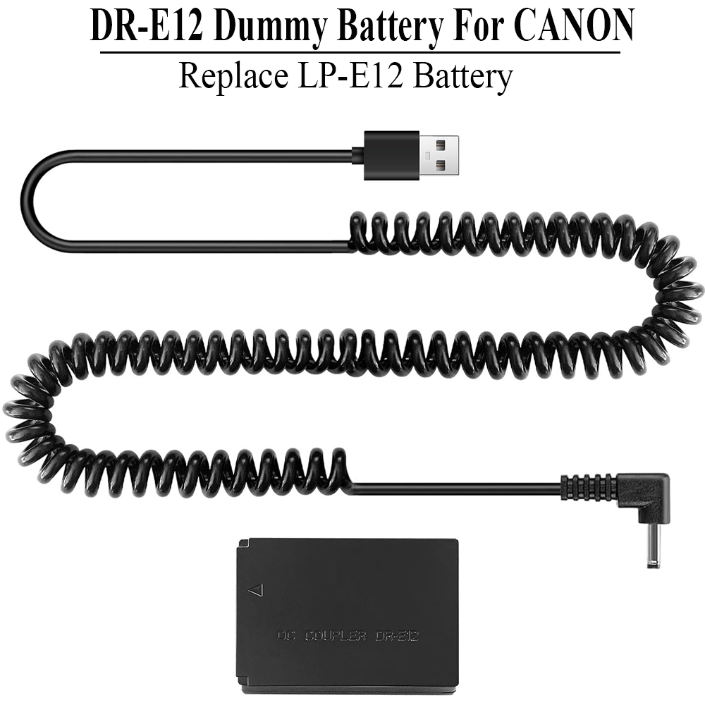 ACK-E12 USB Power Cord LP-E12  - Canon Camera Eos M50 Mark Ii review and price